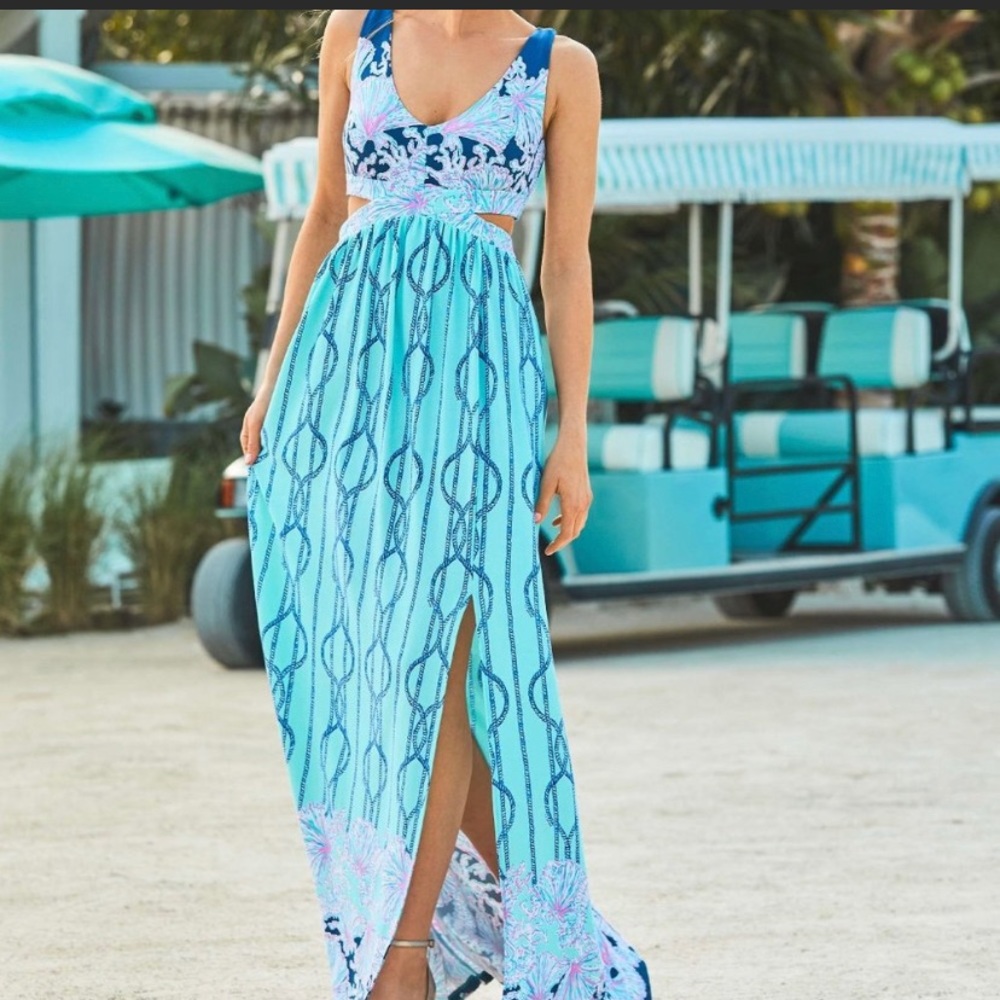NWT Lily Pulitzer Marcia Cut Maxi Dress size 6